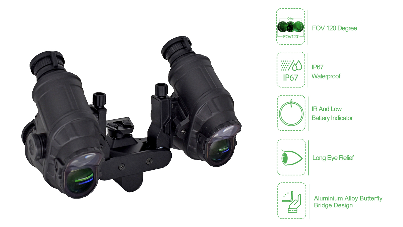 Óculos de visão noturna com imagem térmica NVG em promoção